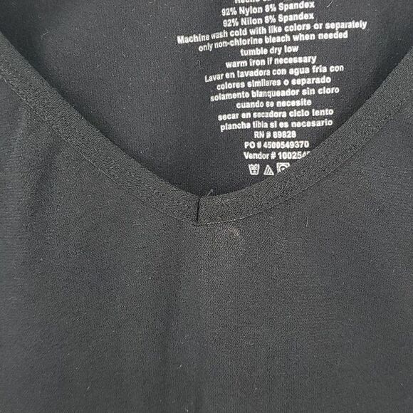 Cappocolla Women's shape wear black stretch tank top. L/XL. - Picture 3 of 5